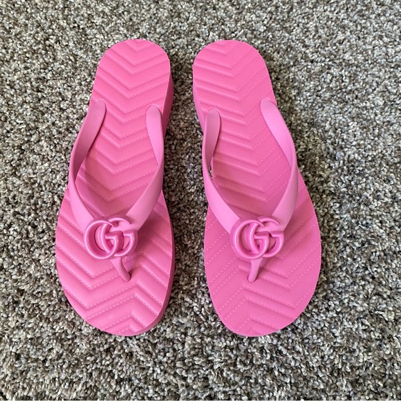 Gucci marmont flip flop sandals - Picture 3 of 8